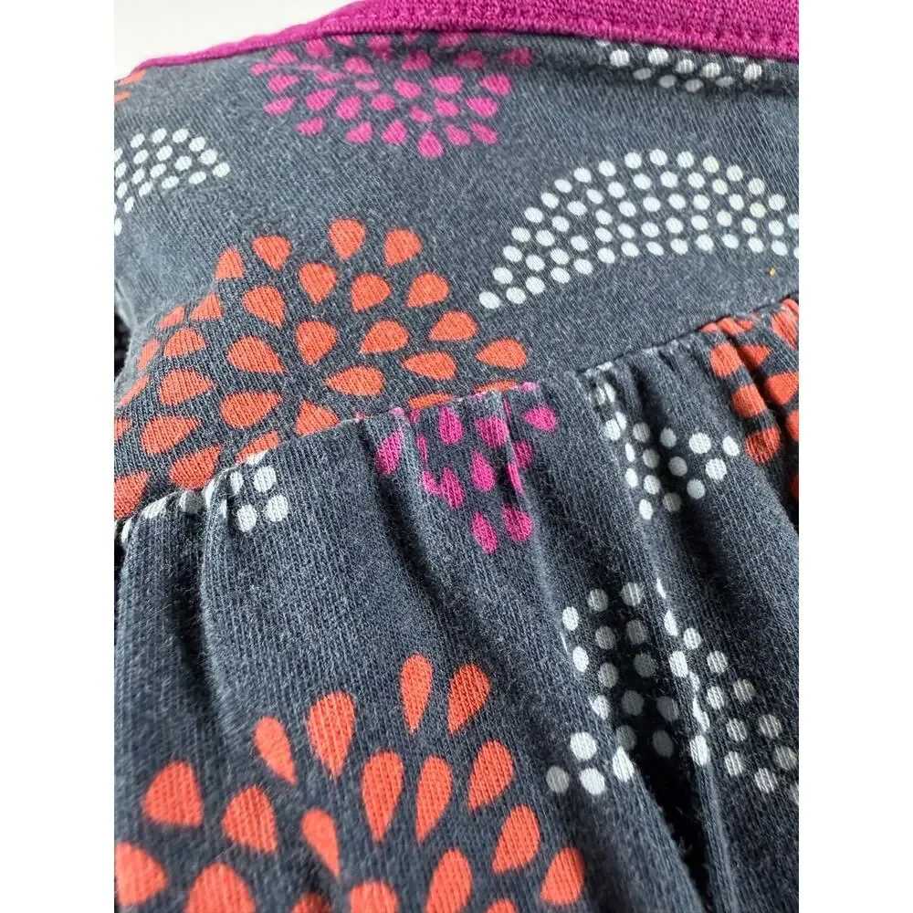Tea Collection Floral Wrap Romper Navy Blue Size 6–12 Months